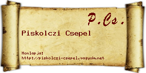 Piskolczi Csepel névjegykártya